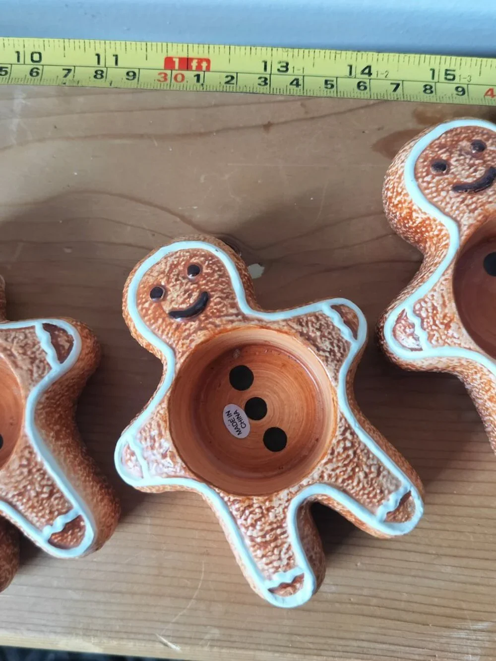 4 Small Gingerbread Yankee Candle holders